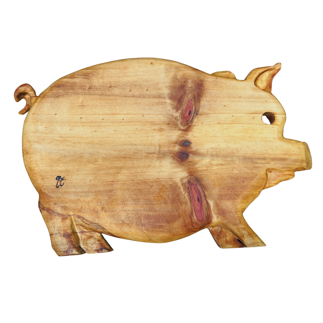 Piggy Wooden Board (36x23x2.5cm) $110