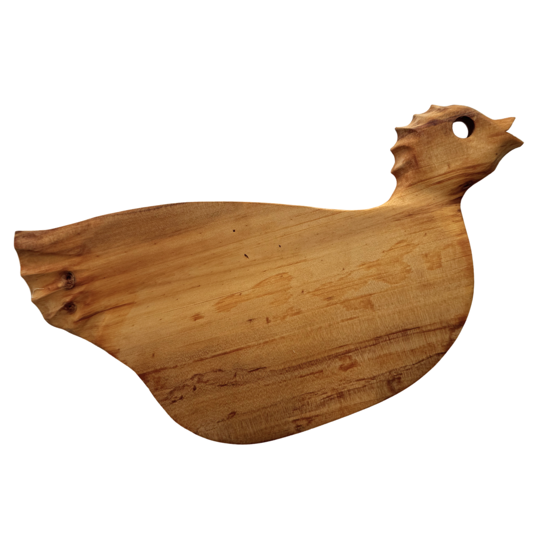 Chicken-shaped wooden chopping/serving board $80 (36x17x2cm)