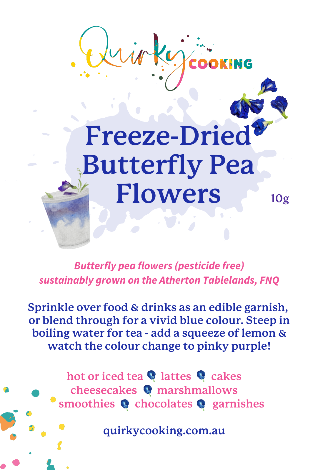 Freeze-Dried Butterfly Pea Flowers image 1