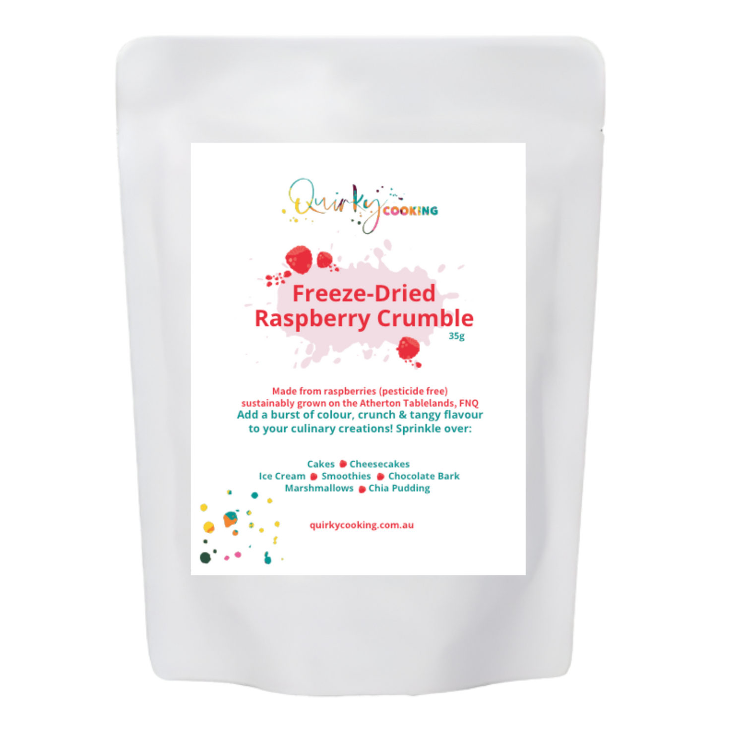 Freeze-Dried Raspberry Crumble, 30g