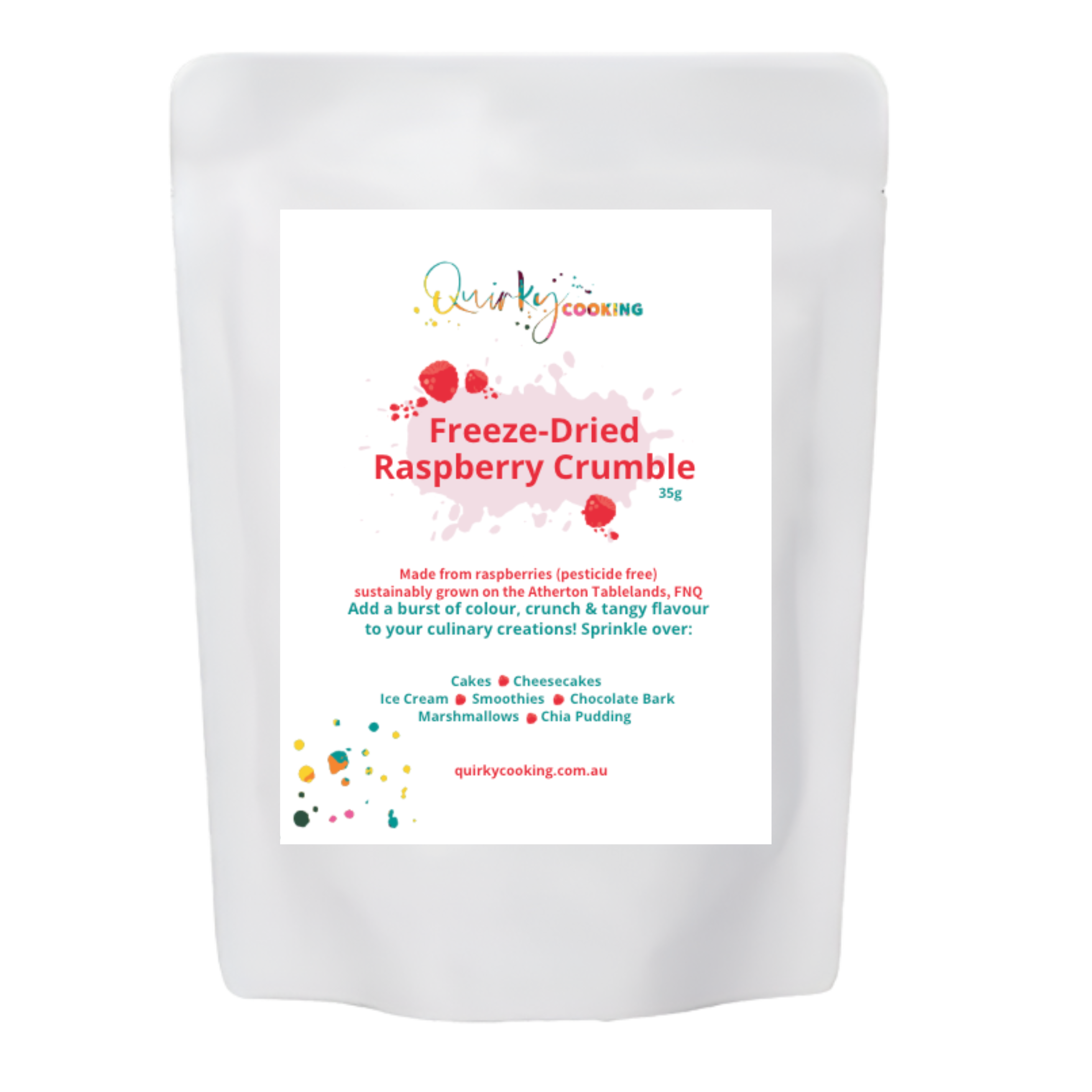 Freeze-Dried Raspberry Crumble, 30g