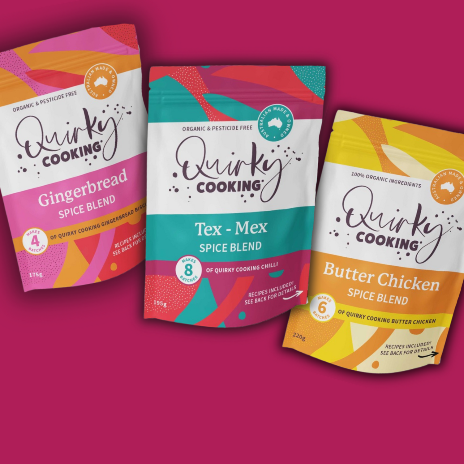 Quirky Cooking Spice Blend Range
