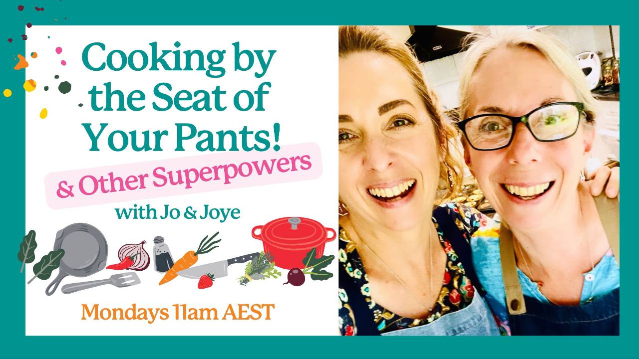 Live Cooking Class Replays with Recipe eBooks