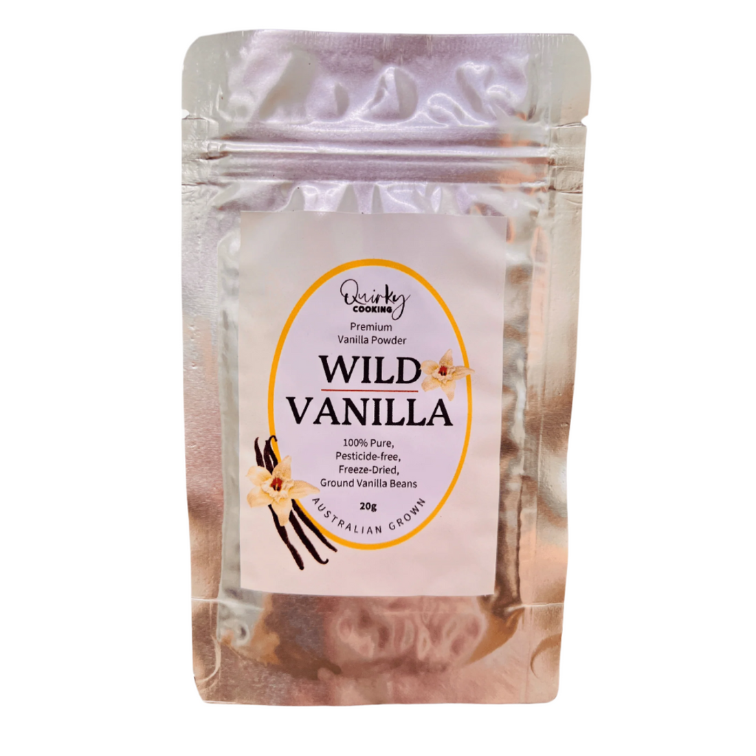 Quirky Cooking Organic, Rainforest-Grown Wild Vanilla Powder (20g) image 0