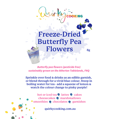 Freeze-Dried Butterfly Pea Flowers