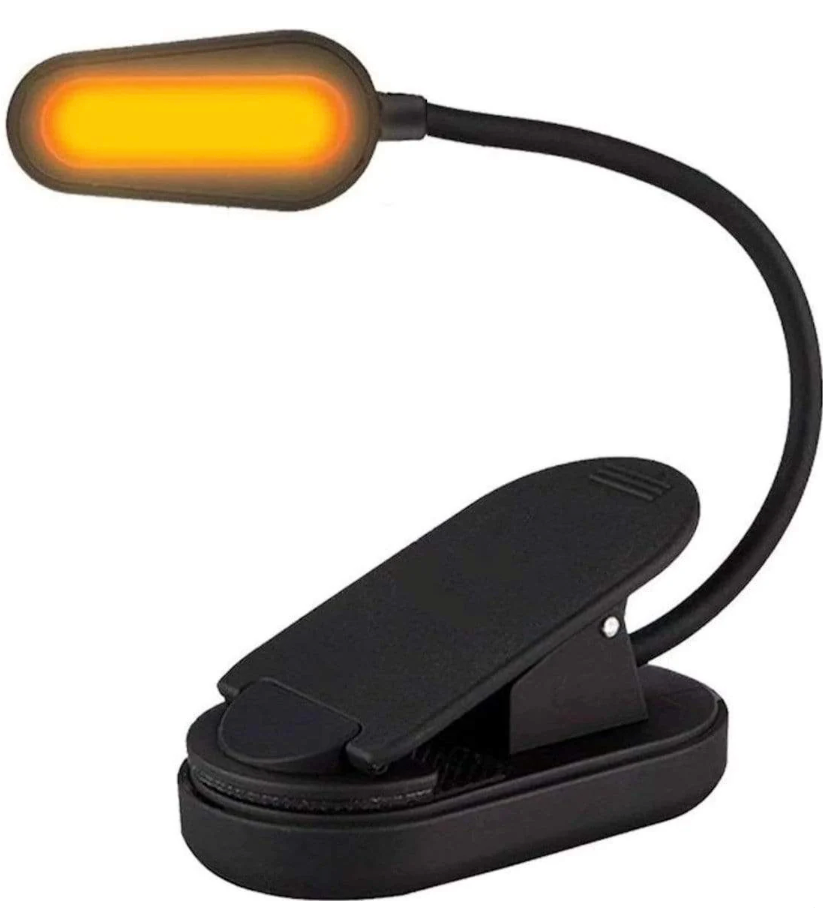 NoBlue Amber Book Light