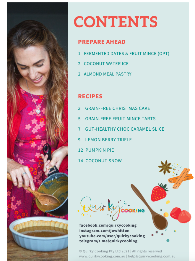 Christmas Baking &amp; Desserts eBook, Includes Cook Along Video