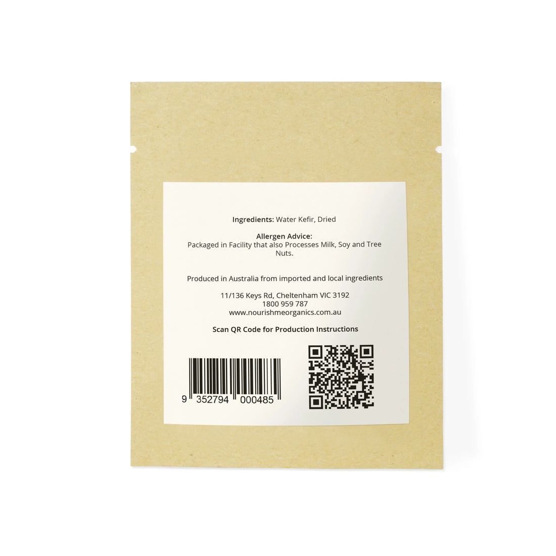 Organic, Dried Water Kefir Grains (15g)