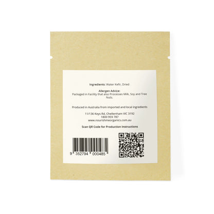 Organic, Dried Water Kefir Grains (15g)
