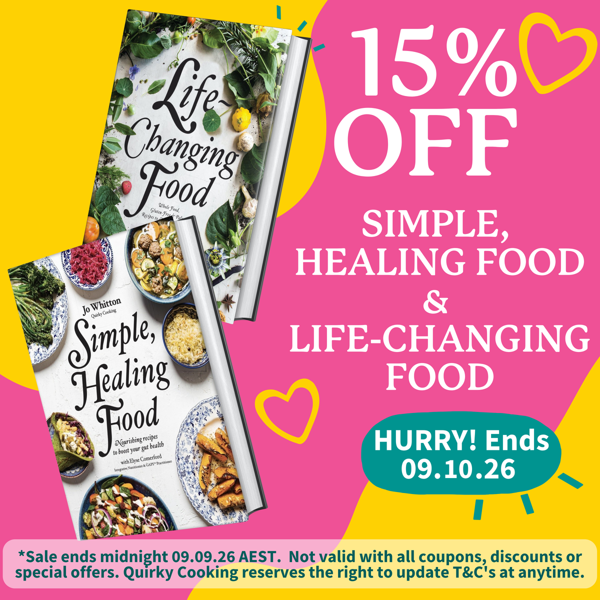 Quirky Cooking Cookbook Bundle - Life Changing Food &amp; Simple Healing Food