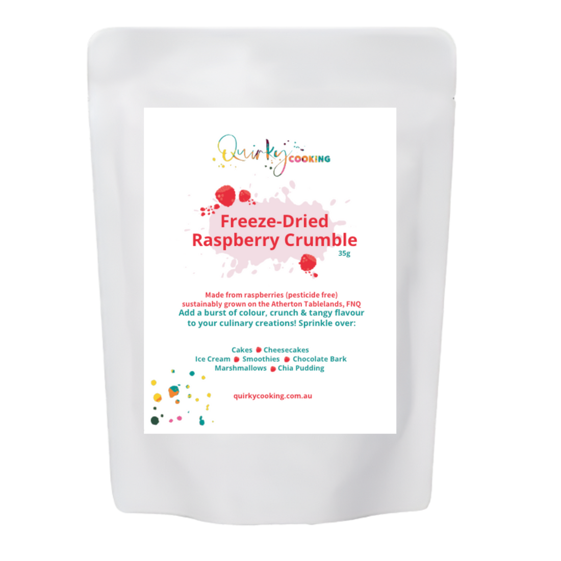 Freeze-Dried Raspberry Crumble, 30g
