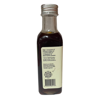 Quirky Cooking, Rainforest-Grown Wild Vanilla Extract, Alcohol Free (100ml)